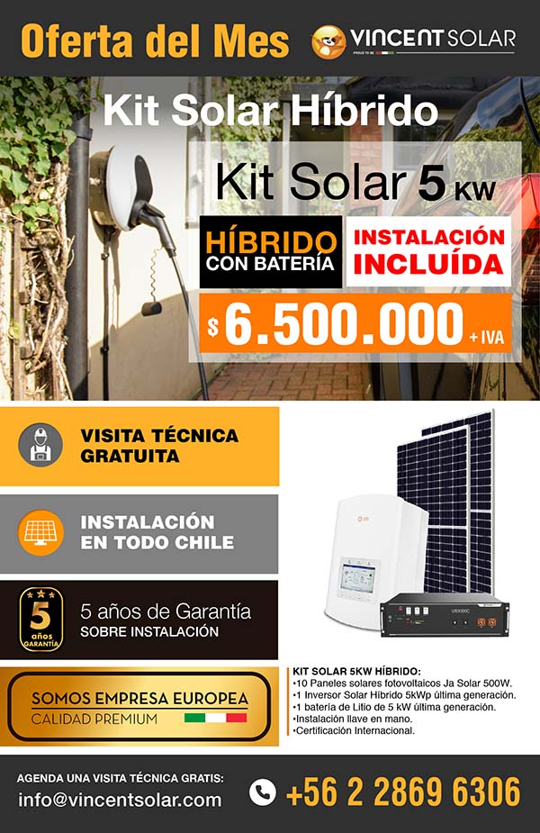 kit solar Kit Solar Hogar 5KW Hibrido Monofásico