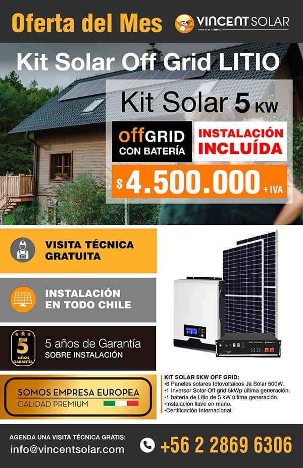 kit solar Kit Solar Hogar 5KW Offgrid Monofásico