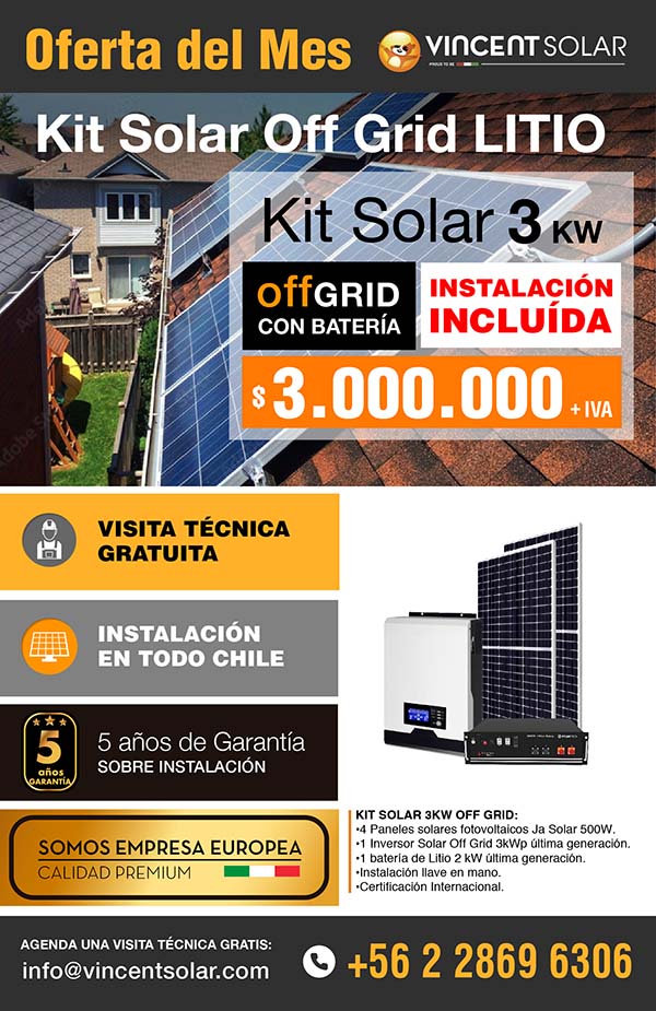 kit solar Kit Solar Hogar 3KW Offgrid Monofásico
